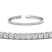 5 Carat Princess Cut Diamond Tennis Bracelet